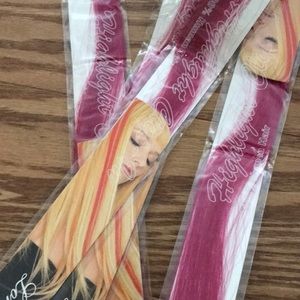 Hot Pink  human hair extensions  Lord & Cliff